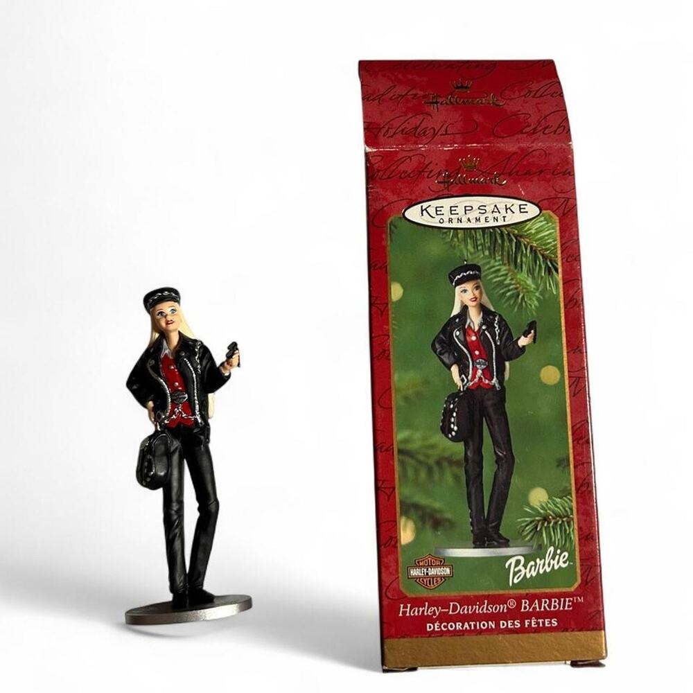 Hallmark Keepsake Ornaments Harley Davidson Barbie collectible y2k ornament